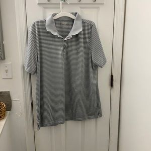 IZOD performance xxl polo grey striped